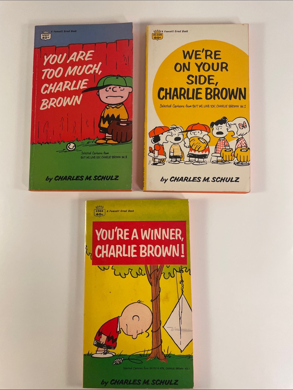 Vintage Peanuts Charlie Brown Three-Book Set